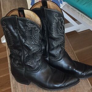Dan Post Black Western Leather Boots